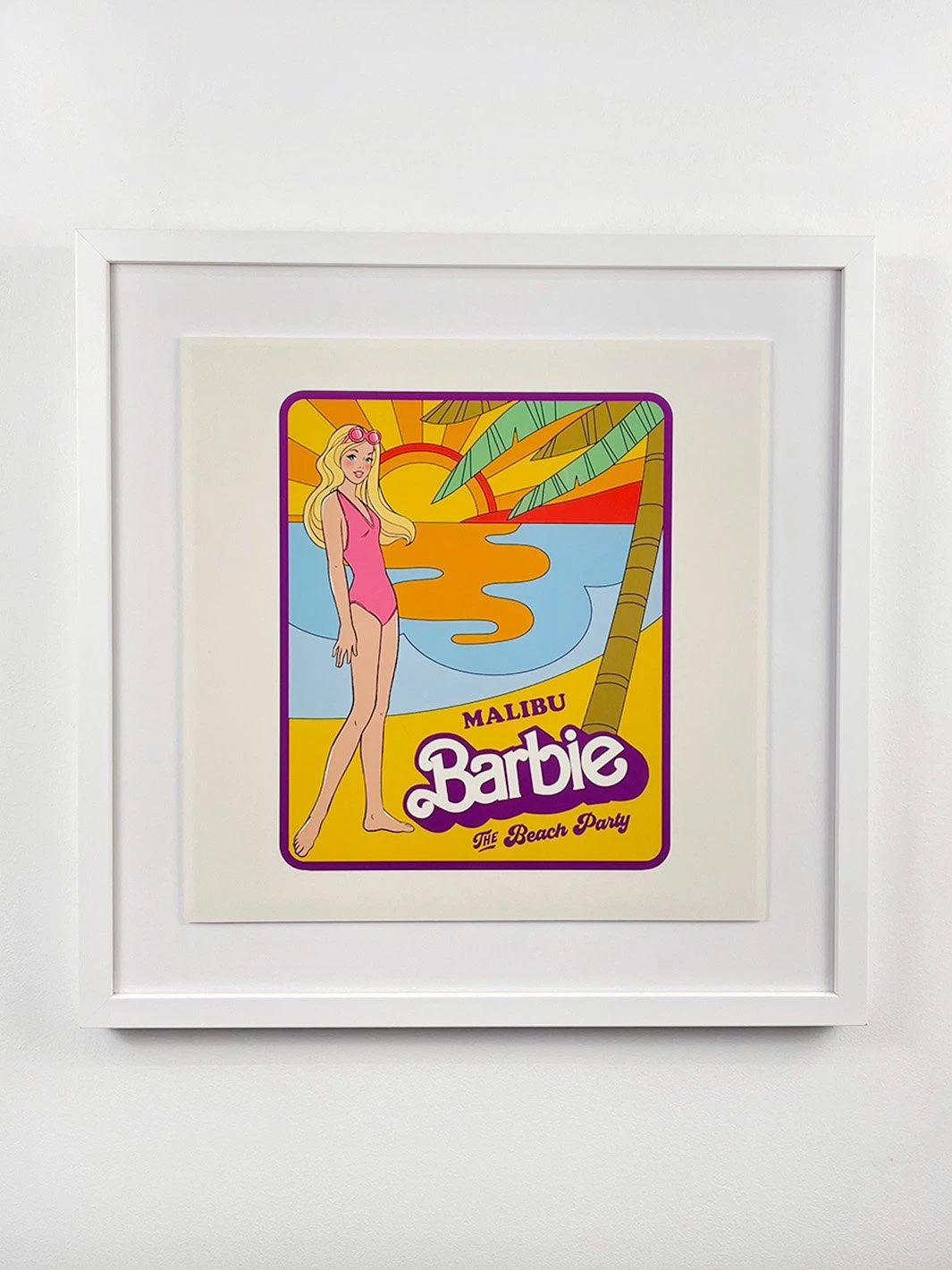 'Malibu Barbie™ The Beach Party 1 Framed Art 3 'Malibu Barbie™ The Beach Party 1 Framed Art