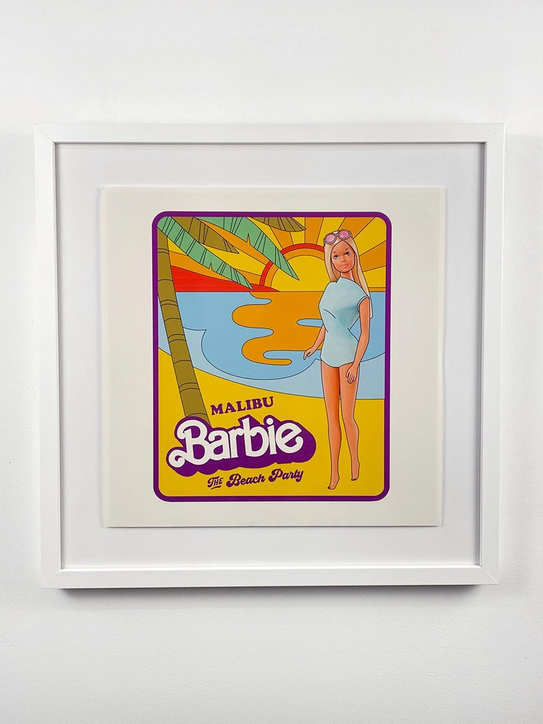 'Malibu Barbie™ The Beach Party 2 Framed Art 3 'Malibu Barbie™ The Beach Party 2 Framed Art