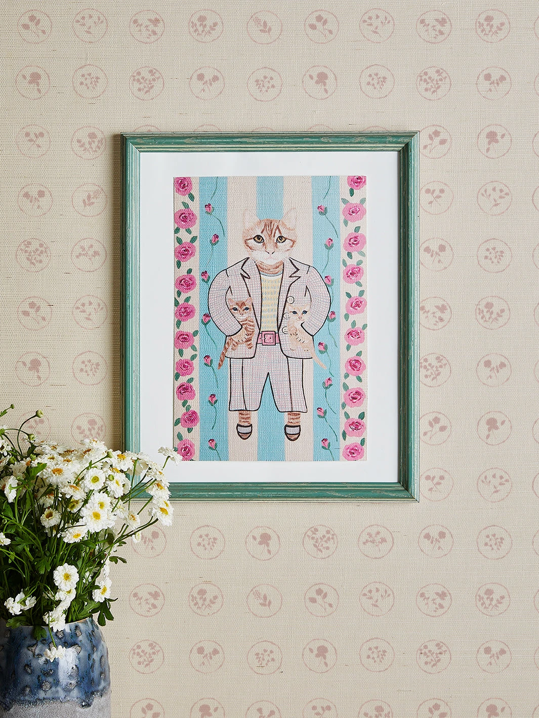 'Petunia And Her Boys' By Carly Beck Art Print