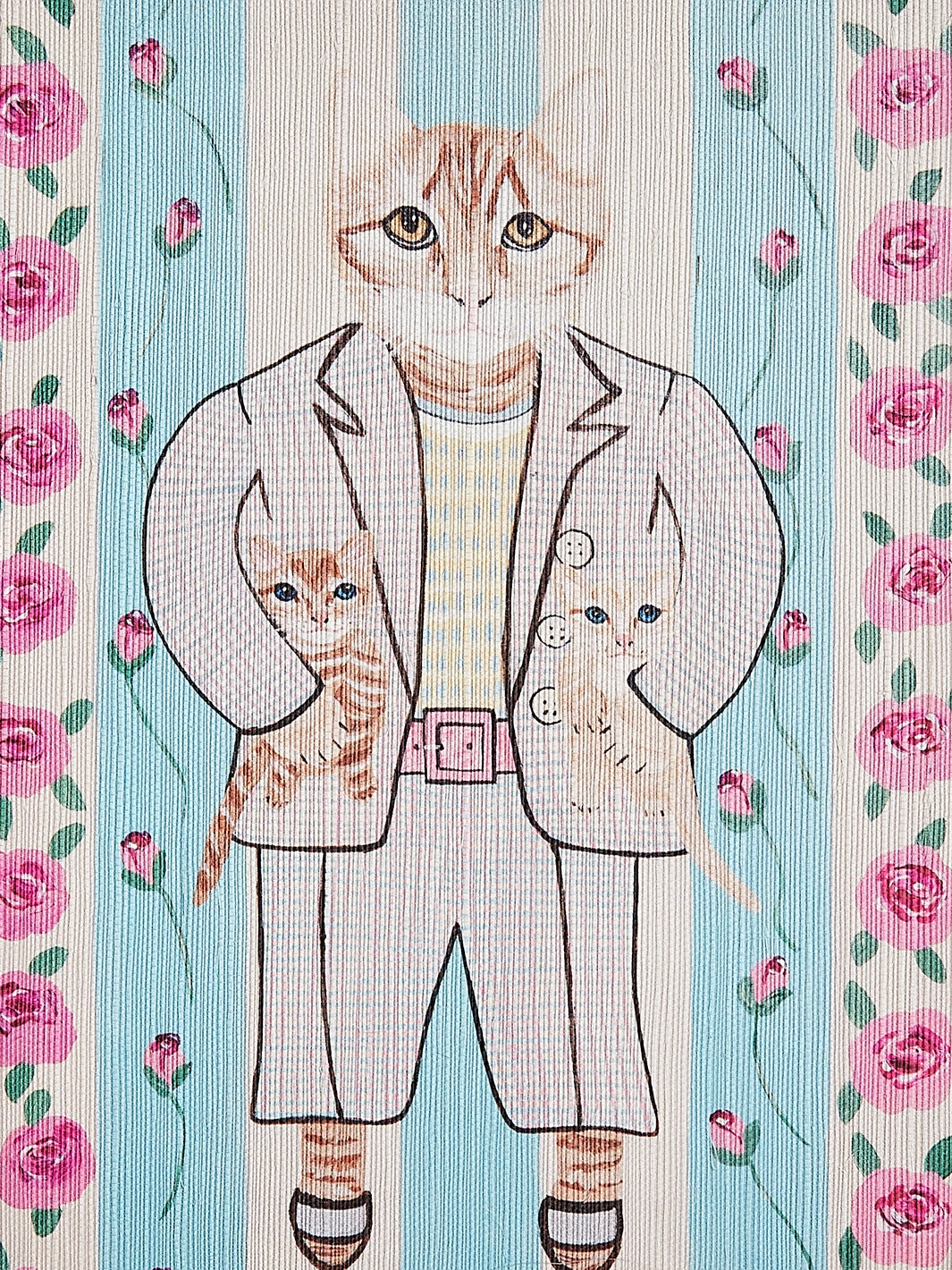 'Petunia And Her Boys' By Carly Beck Art Print - Image 2