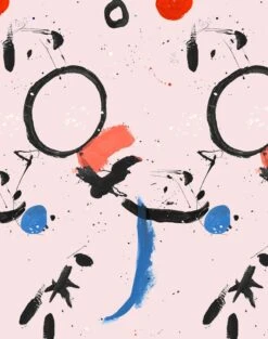 'Marguerite Mural' Wallpaper By Chris Benz - Pink