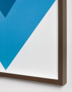 'Marine Chevron' Framed Art By Artshoppe -Wallpaper Store Marine Chevron Detail