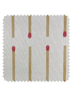'Fabric By The Yard - Matchstick - Natural On Raw Canvas