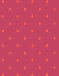 'Medina Dot' Wallpaper By Wallshoppe - Persimmon / Rose