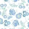 'Mediterranean Floral' Wallpaper By Tea Collection - Blue -Wallpaper Store Mediterranean Floral Blue design 86888e90 36b5 4e24 abbf f53b78324fa3
