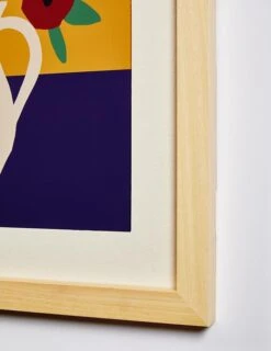 'Midcentury Flower Vase' Framed Art By Artshoppe -Wallpaper Store Midcentury Flower Vase Detail