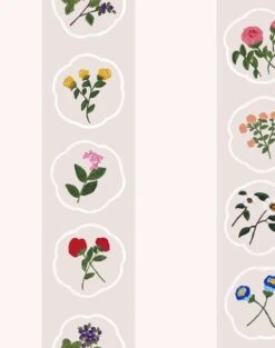 'Montaigne Stripe' Wallpaper By Carly Beck - Oyster