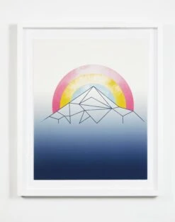 'Mountain Rainbow' Framed Art By Tea Collection