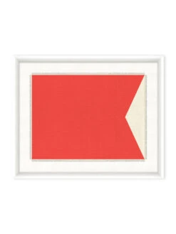 'Nautical Flag Textile 2' On Canvas By Nathan Turner Framed Art