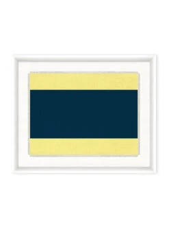 'Nautical Flag Textile 4' On Canvas By Nathan Turner Framed Art