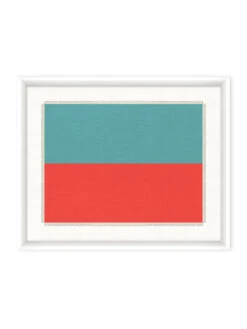 'Nautical Flag Textile 5' On Canvas By Nathan Turner Framed Art