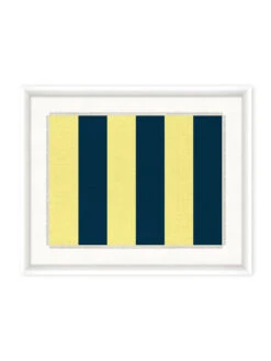 'Nautical Flag Textile 7' On Canvas By Nathan Turner Framed Art