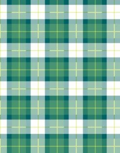 'Oban Plaid' Wallpaper By Wallshoppe - Emerald