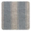 'Fabric By The Yard - Ojai Stripe - Baby Blue On Flax Linen