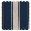 'Fabric By The Yard - Ojai Stripe - Navy On Flax Linen 2 'Fabric By The Yard - Ojai Stripe - Navy On Flax Linen -Wallpaper Store Ojai Stripe Navy Flax Linen Detail