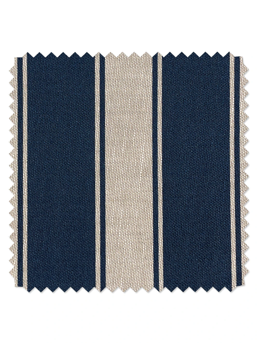 'Fabric By The Yard - Ojai Stripe - Navy On Flax Linen 3 'Fabric By The Yard - Ojai Stripe - Navy On Flax Linen
