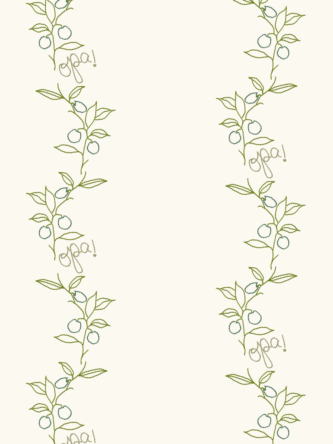 'Opa!' Wallpaper By Lingua Franca - Cream 4 'Opa!' Wallpaper By Lingua Franca - Cream - Image 2