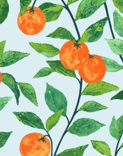 'Orange Crush' Wallpaper By Nathan Turner - Sky -Wallpaper Store OrangeCrush sky.DETAIL 2b583f7a b16f 43c0 852e 552a2d3ab937