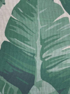 'Fabric By The Yard - Pacifico Palm - Natural On California Cotton -Wallpaper Store Pacifico Palm Natural Flax Linen Design