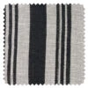 'Fabric By The Yard - Painted Stripes - Black On Flax Linen 1 'Fabric By The Yard - Painted Stripes - Black On Flax Linen -Wallpaper Store Painted Stripes Flax Linen Black Detail