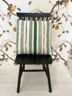 'Fabric By The Yard - Painted Stripes - Green On Raw Canvas -Wallpaper Store Painted Stripe Green on Raw Canvas 22inx22in RS 081bedb2 5171 4c16 92ec adddbadbc00b