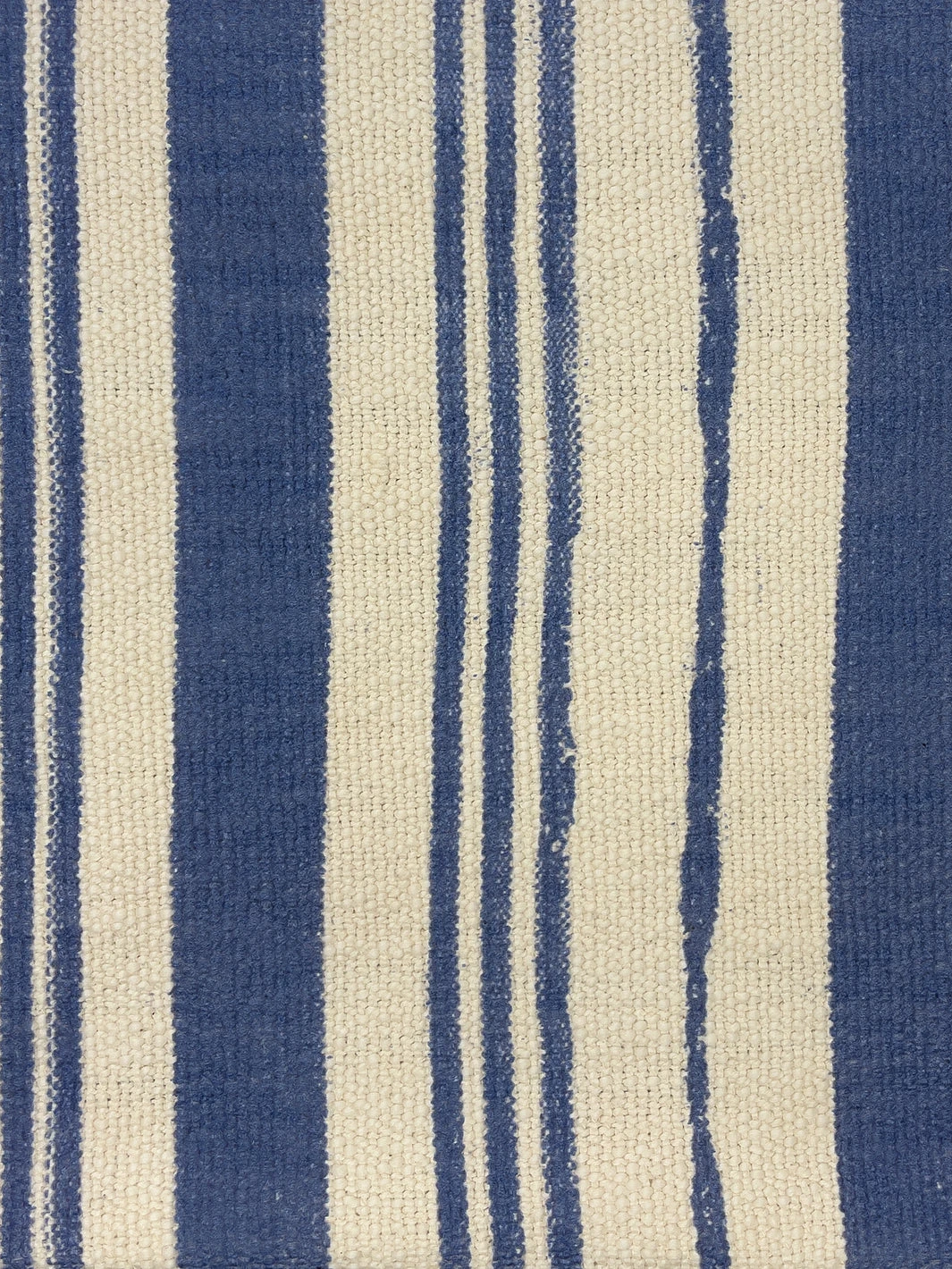 'Fabric By The Yard - Painted Stripes - Blue On California Cotton 5 'Fabric By The Yard - Painted Stripes - Blue On California Cotton - Image 3