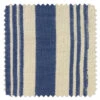 'Fabric By The Yard - Painted Stripes - Blue On California Cotton 1 'Fabric By The Yard - Painted Stripes - Blue On California Cotton -Wallpaper Store Painted Stripes Blue on CA Cotton Detail