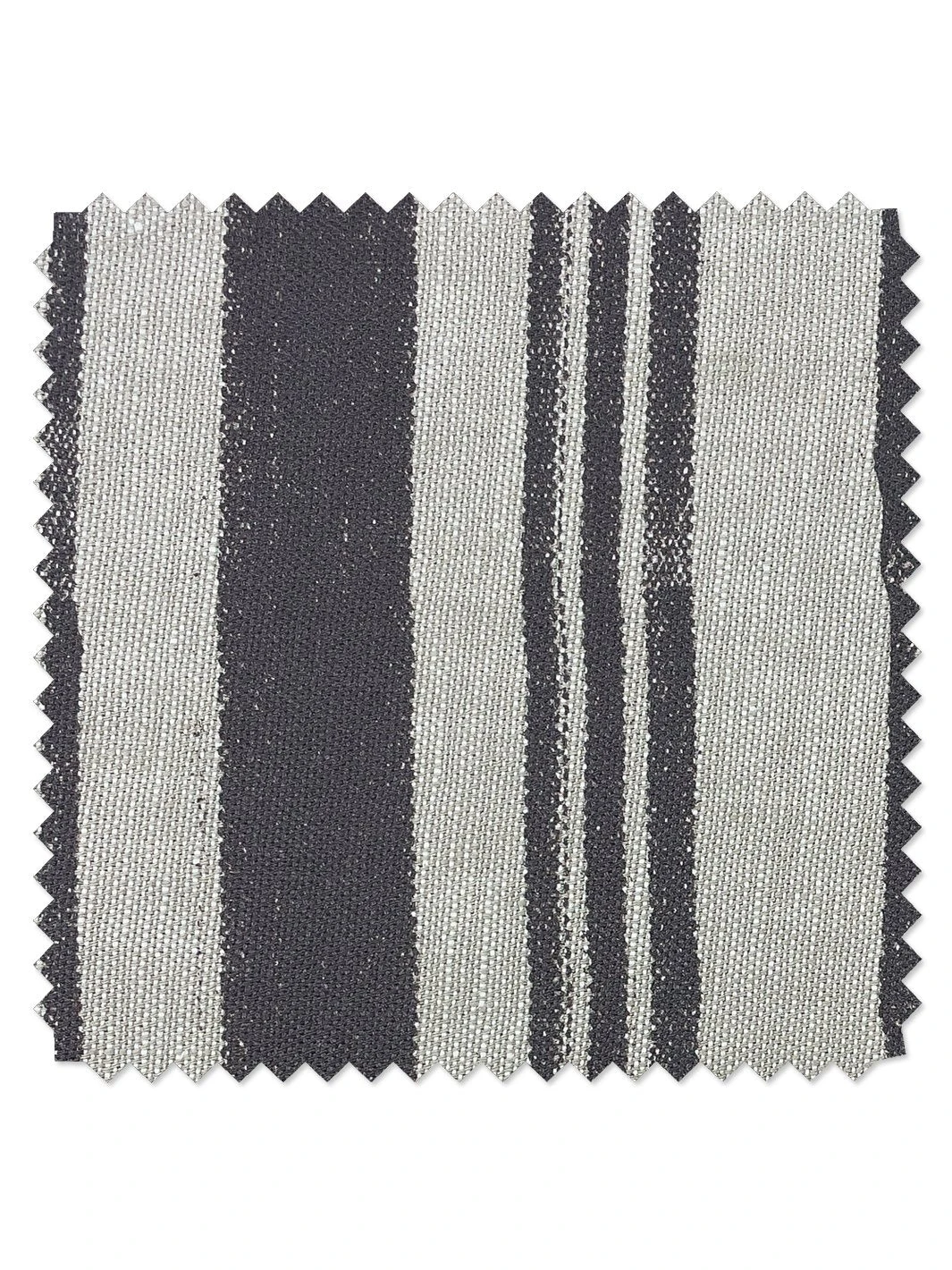 'Fabric By The Yard - Painted Stripes - Chocolate On Raw Canvas 3 'Fabric By The Yard - Painted Stripes - Chocolate On Raw Canvas - Image 2