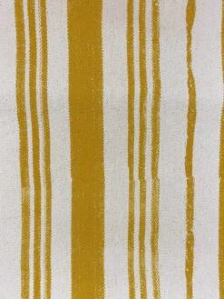 'Fabric By The Yard - Painted Stripes - Gold On Raw Canvas -Wallpaper Store Painted Stripes Gold on Raw Canvas Design