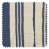 'Fabric By The Yard - Painted Stripes - Navy On California Cotton