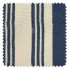 'Fabric By The Yard - Painted Stripes - Navy On Raw Canvas -Wallpaper Store Painted Stripes Navy Raw Canvas Detail