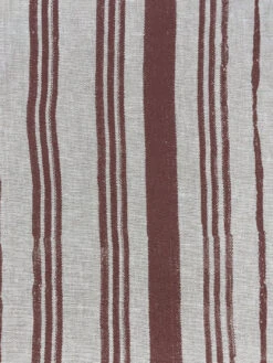'Fabric By The Yard - Painted Stripes - Rust On Raw Canvas -Wallpaper Store Painted Stripes Rust Flax Linen Design b6d2dbf4 080b 4ed2 80be 2a3b47021ac9