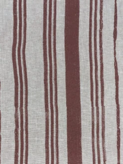 'Fabric By The Yard - Painted Stripes - Rust On Flax Linen -Wallpaper Store Painted Stripes Rust Flax Linen Design cd03ab7a fc01 4c4c 9903 34e272d056cd