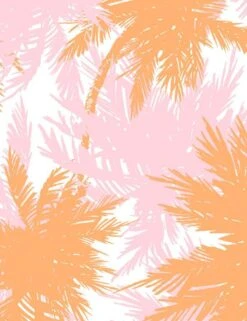 'Palm Shuffle' Wallpaper By Wallshoppe - Creamsicle / Blush -Wallpaper Store PalmShuffle product CreamsicleBlush forWEB detail a60ea809 7852 4a58 a2b5 098c5052d43b