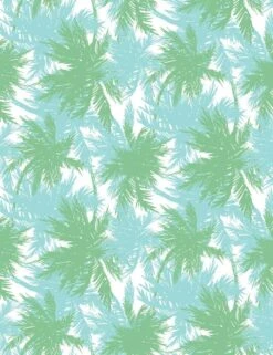 'Palm Shuffle' Wallpaper By Wallshoppe - Green / Caribbean -Wallpaper Store PalmShuffle product GreenCarribean forWEB 97b48edd 4126 455e bc66 d4dcac532af0