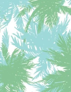 'Palm Shuffle' Wallpaper By Wallshoppe - Green / Caribbean -Wallpaper Store PalmShuffle product GreenCarribean forWEB detail 538e2cb3 3178 4a0e bd8c 5cf41b222ba0