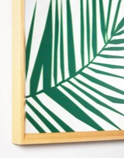 'Palm Leaf' Mirrored Art By Artshoppe -Wallpaper Store Palm Leaf Mirror Detail