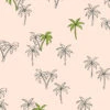 'Palms' Wallpaper By Tea Collection - Peach -Wallpaper Store Palms Peach design
