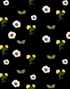 'Parfumee Garden' Wallpaper By Carly Beck - Black