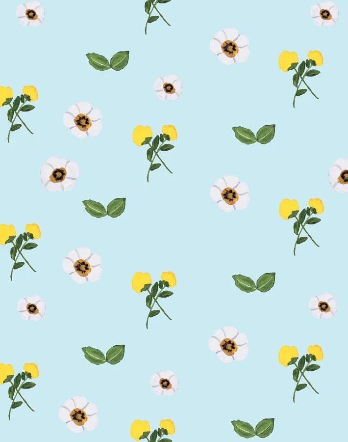 'Parfumee Garden' Wallpaper By Carly Beck - Sky 3 'Parfumee Garden' Wallpaper By Carly Beck - Sky