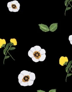 'Parfumee Garden' Wallpaper By Carly Beck - Black -Wallpaper Store Parfumee Garden black detail 6f782c29 f28c 45de 91c5 f6be769e9887