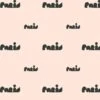 'Paris Graphic' Wallpaper By Clare V. - Peach
