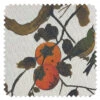 'Fabric By The Yard - Persimmon Birds - Persimmon On Organic Twill