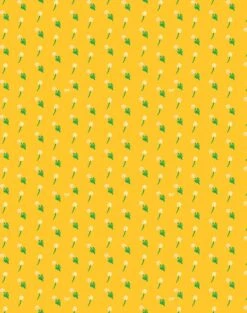 'Petite Fleur' Wallpaper By Clare V. - Marigold