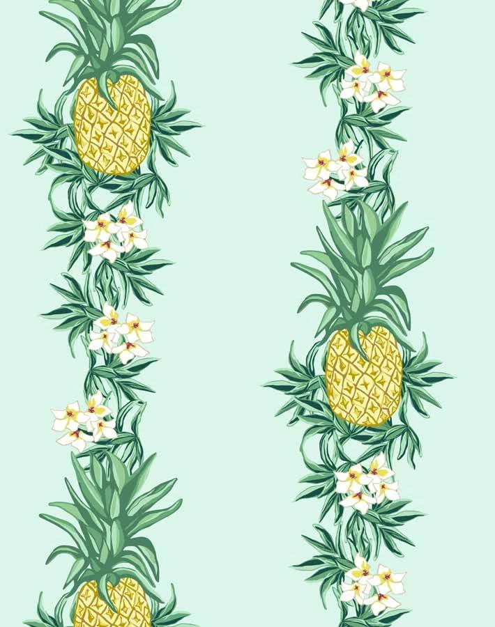'Pineapple Express' Wallpaper By Nathan Turner - Robins Egg 3 'Pineapple Express' Wallpaper By Nathan Turner - Robins Egg