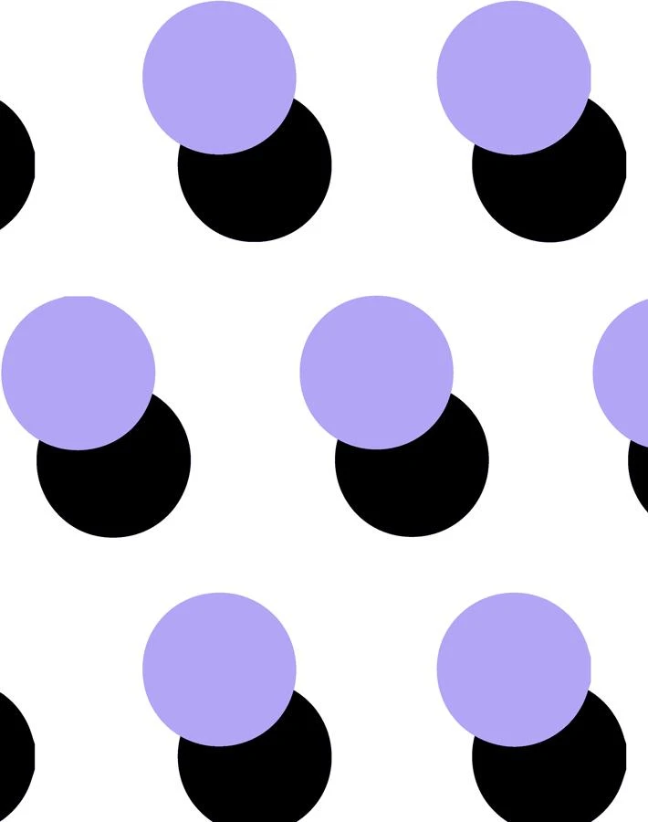 'Pop Dots' Wallpaper By Clare V. - Lavender 5 'Pop Dots' Wallpaper By Clare V. - Lavender - Image 3