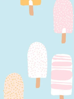 'Popsicles' Wallpaper By Tea Collection - Sky -Wallpaper Store Popcicles by Tea Collection Sky Detail