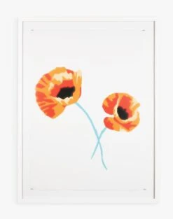 'Poppy Flowers' Framed Art By Nathan Turner