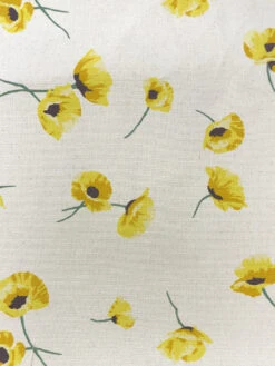 'Fabric By The Yard - Poppy - Yellow On Flax Linen 11 'Fabric By The Yard - Poppy - Yellow On Flax Linen -Wallpaper Store Poppy Yellow Raw Canvas Design 300e89ea 6efa 46a9 980b 96cbd831e5a2