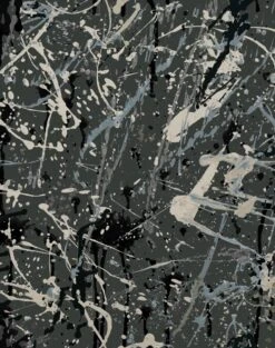 'Pratt Paint' Wallpaper By Chris Benz - Charcoal